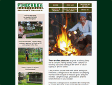 Tablet Screenshot of pinecreekcampground.com